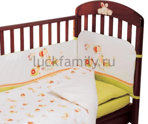 Комплект постельного белья Piccolino Di Мoda Mini Bzz, зеленый