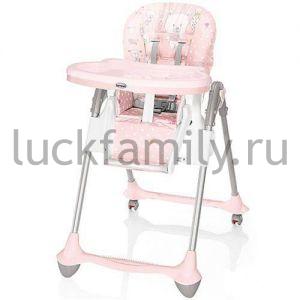 БРЕВИ, Стульчик для кормления "Юпитер", розовый с мишкой., Италия	 ― Luckfamily.ru
