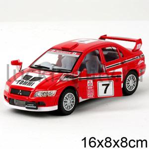 МАШИНА MITSUBISHI LANCER EVOLUTION VII МЕТАЛЛ ИНЕРЦ ОТКРЫВ ДВЕРИ, В АССОРТ. 1:36 В КОР. в кор.4*24шт ― Luckfamily.ru