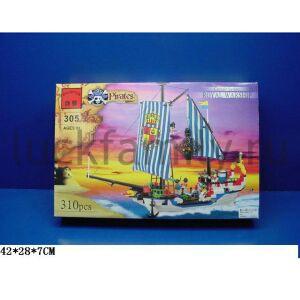 КОНСТРУКТОР ПЛАСТ. ПИРАТЫ С АКСЕСС. 310ДЕТ. 305 EV1120/EV18154 В КОР. 42*28СМ в кор.2*12шт ― Luckfamily.ru