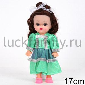 КУКЛА "НАСТЕНЬКА", ЦВЕТ ОДЕЖДЫ В АССОРТ. В ПАК. (РУСС. УП.) 17СМ в кор.3*72шт ― Luckfamily.ru