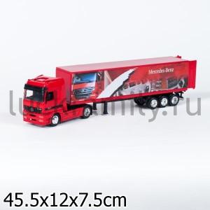 ФУРА МЕТАЛЛ. MERCEDES BENZ 1:43, ОТКРЫВ. ДВЕРИ В КОР. в кор.12шт ― Luckfamily.ru