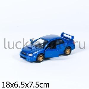 МАШИНА СПОРТ. МЕТАЛЛ. ИНЕРЦ. SUBARU WRX Sti 1:32, ОТКРЫВ ДВЕРИ В КОР. в кор.4*12шт. ― Luckfamily.ru