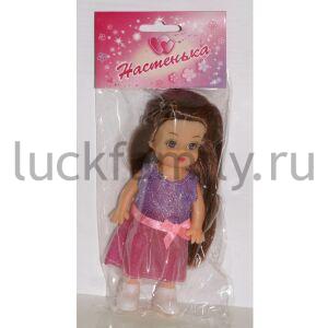 КУКЛА "НАСТЕНЬКА", ОДЕЖДА В АССОРТ. В ПАК. (РУСС. УП.) 17СМ в кор.3*72шт ― Luckfamily.ru