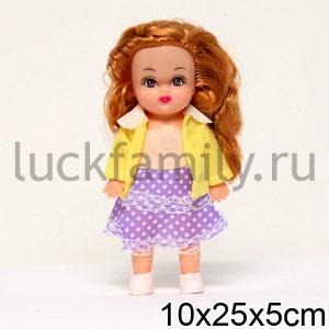 КУКЛА "НАСТЕНЬКА", ЦВЕТ ОДЕЖДЫ В АССОРТ. В ПАК. (РУСС. УП.) 17СМ в кор.3*72шт ― Luckfamily.ru