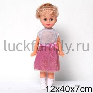 КУКЛА "НАСТЕНЬКА" ОЗВУЧ. РУСС. ЧИП, ОДЕЖДА В АССОРТ. В ПАК. (РУСС. УП.) 30СМ в кор.6*24шт ― Luckfamily.ru