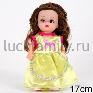 КУКЛА "НАСТЕНЬКА", ЦВЕТ ОДЕЖДЫ В АССОРТ В ПАК. (РУСС. УП.) 17СМ в кор.3*72шт ― Luckfamily.ru