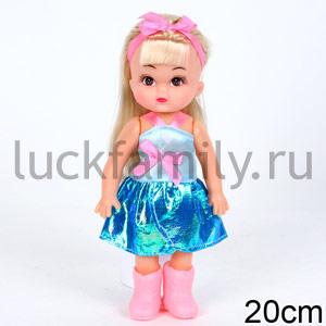 КУКЛА "НАСТЕНЬКА", ЦВЕТ ОДЕЖДЫ В АССОРТ. В ПАК. (РУСС. УП.) 20СМ в кор.6*24шт ― Luckfamily.ru