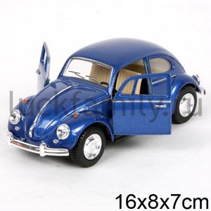 МАШИНА VOLKSWAGEN CLASSICAL BEETLE (1967) МЕТАЛЛ ИНЕРЦ ОТКРЫВ ДВЕРИ 1:32 В КОРв кор.4*24шт ― Luckfamily.ru