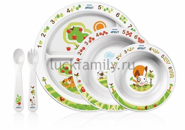 Набор посуды для малыша Avent 65680 (SCF716/00) ― Luckfamily.ru