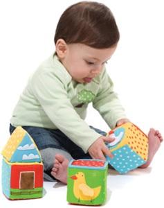 Развивающие кубики Skip Hop Funky Farmyard Build-a-Barn Blocks
