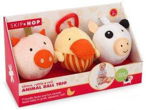 Подвесная игрушка-шарики Skip Hop Funky Farmyard Animal Balls Trio