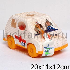 ДИДАКТИЧЕСКАЯ ИГРУШКА "МАШИНКА" В СЕТКЕ в кор.48шт ― Luckfamily.ru