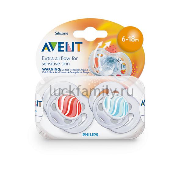 Пустышка силиконовая Avent FREEFLOW Дизайн BPA-Free 6-18 мес. 86400 (SCF180/24)