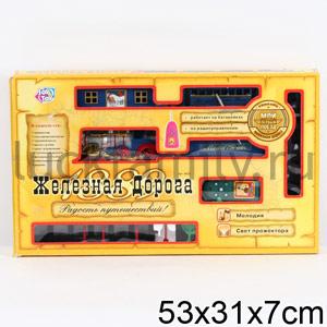 ЖЕЛЕЗНАЯ ДОРОГА Р/У СВЕТ+ЗВУК, С АКСЕСС. 0620 EV6744 В РУСС. КОР. 53*31СМ в кор.24шт ― Luckfamily.ru