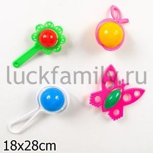 НАБОР ПОГРЕМУШЕК "ДЛЯ МАМЫ И ТЕБЯ" в кор.40шт ― Luckfamily.ru