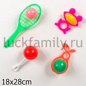 НАБОР ПОГРЕМУШЕК "ИГРАЙ И РАСТИ" в кор.30шт ― Luckfamily.ru