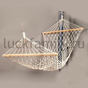 ГАМАК-СЕТКА "NEXT" БЕЛЫЙ, НИТЬ-ХЛОПОК EV4908 В ПАК. 210*80СМ в кор.20шт ― Luckfamily.ru