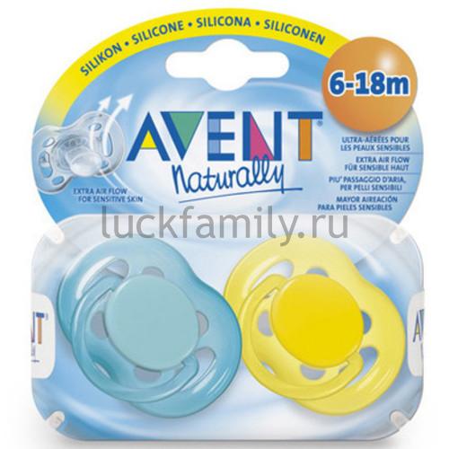Пустышка силиконовая Avent FREEFLOW BPA-Free 6-18 мес. 86190 (SCF178/24)
