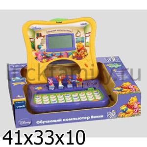 ОБУЧАЮЩИЙ КОМПЬЮТЕР "VTECH" ВИННИ НА БАТ. 11 ОБУЧАЮЩИХ ПРОГРАММ В РУСС. КОР. в кор.6шт ― Luckfamily.ru