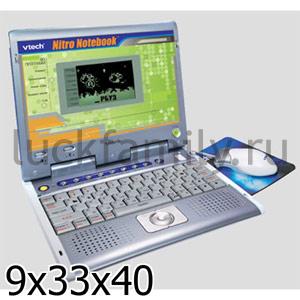 ОБУЧАЮЩИЙ КОМПЬЮТЕР "VTECH" NITRO NOTEBOOK™ РУССИФ. 80 ПРОГРАММ, 2 ДОП. КАРТРИДЖА В КОР в кор.4шт ― Luckfamily.ru