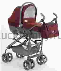 КАМ, Коляска 3в1 COMBI BABY REVERSIBLE, (бордовый), Италия	 ― Luckfamily.ru