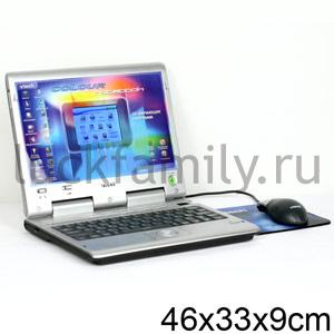 ОБУЧАЮЩИЙ КОМПЬЮТЕР "VTECH" "COLOR LCD NOTEBOOK ТМ" НА БАТ. ОЗВУЧ., 80 ЗАДАНИЙ В РУСС. КОР.в кор.4шт ― Luckfamily.ru