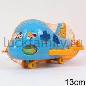 ДИДАКТИЧЕСКАЯ ИГРУШКА "САМОЛЕТИК" В СЕТКЕ в кор.24шт ― Luckfamily.ru