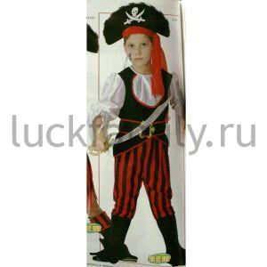 ДЕТСКИЙ КАРНАВАЛЬНЫЙ КОСТЮМ 7-10 ЛЕТ ПИРАТ В ПАК. в кор.24шт ― Luckfamily.ru