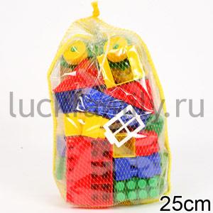 КОНСТРУКТОР "СТРОИТЕЛЬ" (МИНИ, 44ЭЛ. В МЕШКЕ.) в кор.20шт ― Luckfamily.ru