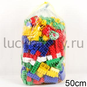 КОНСТРУКТОР "СТРОИТЕЛЬ" (МАКСИ- ПЛЮС 350ЭЛ.) В МЕШКЕ в кор.4шт ― Luckfamily.ru