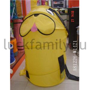 КОРЗИНА ДЛЯ ИГРУШЕК "СОБАЧКА" ТКАНЬ ПВХ В ПАК. в кор.50шт ― Luckfamily.ru