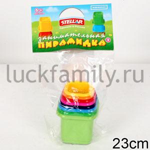 ЗАНИМАТЕЛЬНАЯ ПИРАМИДКА - 2 в уп.16шт ― Luckfamily.ru