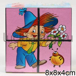 КУБИКИ Д/САМЫХ МАЛЕНЬКИХ СЕРИЯ-1 уп.12шт в кор.6уп ― Luckfamily.ru