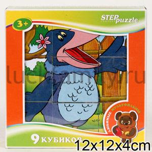 КУБИКИ ЛЮБИМЫЕ МУЛЬТФИЛЬМЫ-3 (9ШТ) в кор.20шт ― Luckfamily.ru