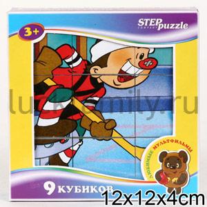 КУБИКИ ЛЮБИМЫЕ МУЛЬТФИЛЬМЫ-5 (9ШТ) в кор.20шт ― Luckfamily.ru