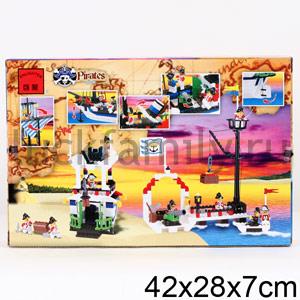 КОНСТРУКТОР ПЛАСТ. ПИРАТЫ С АКСЕСС., 310ДЕТ. В КОР. 42*28СМ в кор.2*12шт ― Luckfamily.ru