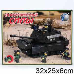 КОНСТРУКТОР ПЛАСТ. "СУХОПУТНЫЕ ВОЙСКА" 312ДЕТ. M38-B6500 В РУСС. КОР. 32*6*25СМ в кор.2*16шт ― Luckfamily.ru