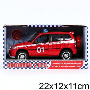 ДЖИП ПОЖАРНЫЙ ИНЕРЦ. СВЕТ+ЗВУК, РУСС. ДИЗАЙН 9079-E EV10427 В РУСС. КОР. 19*8СМ в кор.2*18шт. ― Luckfamily.ru