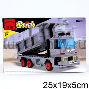 КОНСТРУКТОР ПЛАСТ. ГРУЗОВИК С ФИГУРКОЙ 0499 В КОР. 29*5*19СМ в кор.24шт (Р) ― Luckfamily.ru
