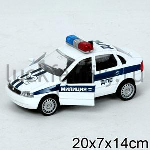 МАШИНА "ТЕХНОПАРК" МЕТАЛЛ. ИНЕРЦ. ЛАДА-КАЛИНА ДПС 1:32, СВЕТ+ЗВУК, ОТКРЫВ. ДВЕРИ В КОР. в кор.2*24шт ― Luckfamily.ru