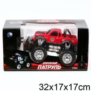 ДЖИП ДОРОЖНЫЙ ПАТРУЛЬ Р/У НА АККУМ. СО СВЕТОМ, РУСС. ДИЗАЙН 666-53 В РУСС. КОР. 32*17СМ в кор.24шт ― Luckfamily.ru