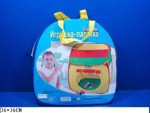 ДЕТСКАЯ ИГРОВАЯ ПАЛАТКА 8033 EV11043 В СУМКЕ (РУСС. УП.) 36*36СМ в кор.2*12шт. ― Luckfamily.ru