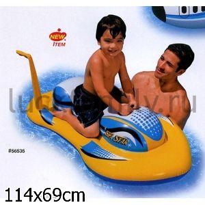 ЛОДКА-СКУТЕР НАДУВНОЙ ДЕТСКИЙ 114*69СМ В КОР. (БОИТСЯ ХОЛОДА) в кор.6шт ― Luckfamily.ru