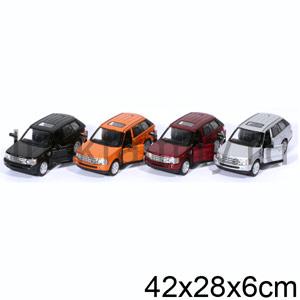 МАШИНА RANGE ROVER SPORT МЕТАЛЛ. ИНЕРЦ. 1:38 ОТКРЫВ. ДВЕРИ В ДИСПЛЕЕ УП-12ШТ в кор.2*6уп ― Luckfamily.ru