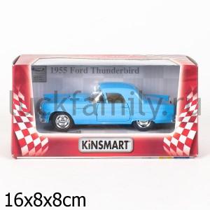 МАШИНА 1955 FORD THUNDERBIRD МЕТАЛЛ. ИНЕРЦ.1:36 ОТКРЫВ. ДВЕРИ В КОР. 16*9*8СМ в кор.4*24шт. ― Luckfamily.ru