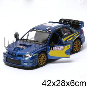 МАШИНА SUBARU IMPREZA WRC 2007 МЕТАЛЛ. ИНЕРЦ. 1:36 ОТКРЫВ. ДВЕРИ В ДИСПЛЕЕ УП-12ШТ в кор.2*6уп ― Luckfamily.ru