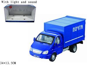 ГАЗЕЛЬ ИНЕРЦ. ПОЧТА, СВЕТ+ЗВУК, РУСС. ДИЗАЙН 9123-A EV11616 В РУСС. КОР. 34*13СМ в кор.2*6шт ― Luckfamily.ru