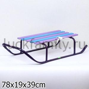 САНКИ ФЕЯ СНЕЖОК БЕЗ СПИНКИ, 78*19*39СМ, ВЕС 2,3КГ в кор.1шт ― Luckfamily.ru
