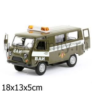 МАШИНА "ТЕХНОПАРК" МЕТАЛЛ. ИНЕРЦ. 1:43 ВАИ, ОТКРЫВ. ДВЕРИ, СВЕТ+ЗВУК В КОР. в кор.2*24шт ― Luckfamily.ru